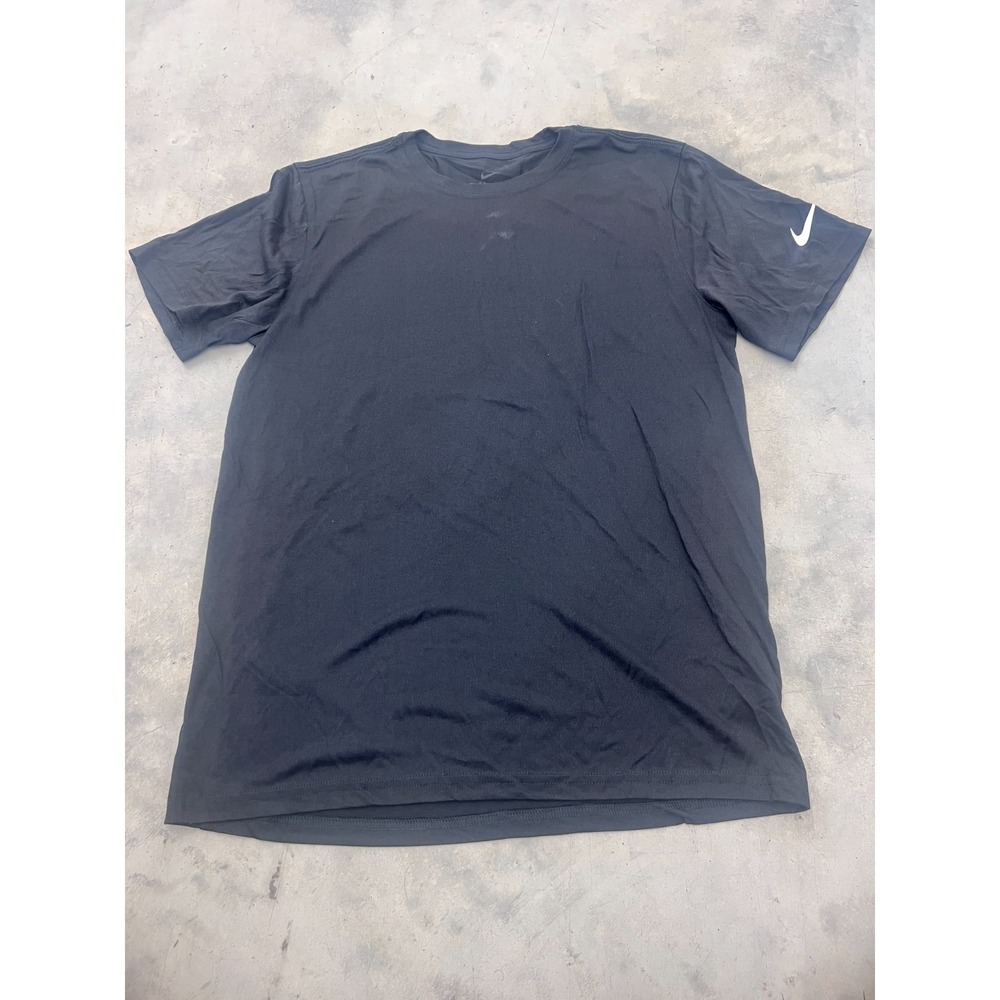 Nike Dri-Fit T-Shirt Mens M Black Short Sleeve Athletic Training Gym Workout Tee